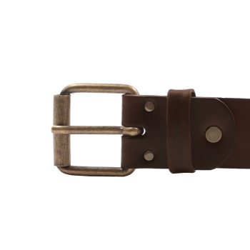 vue boucle ceinture week-end cuir marron jules & jenn