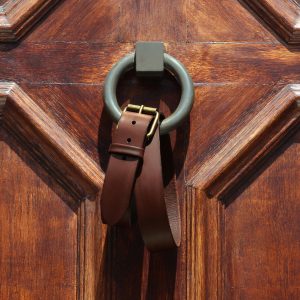vue posee ceinture week-end cuir marron jules & jenn