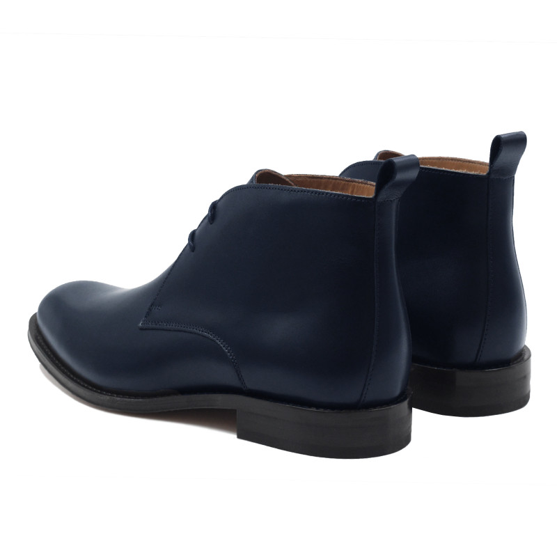 vue arriere desert boots cuir bleu jules & jenn