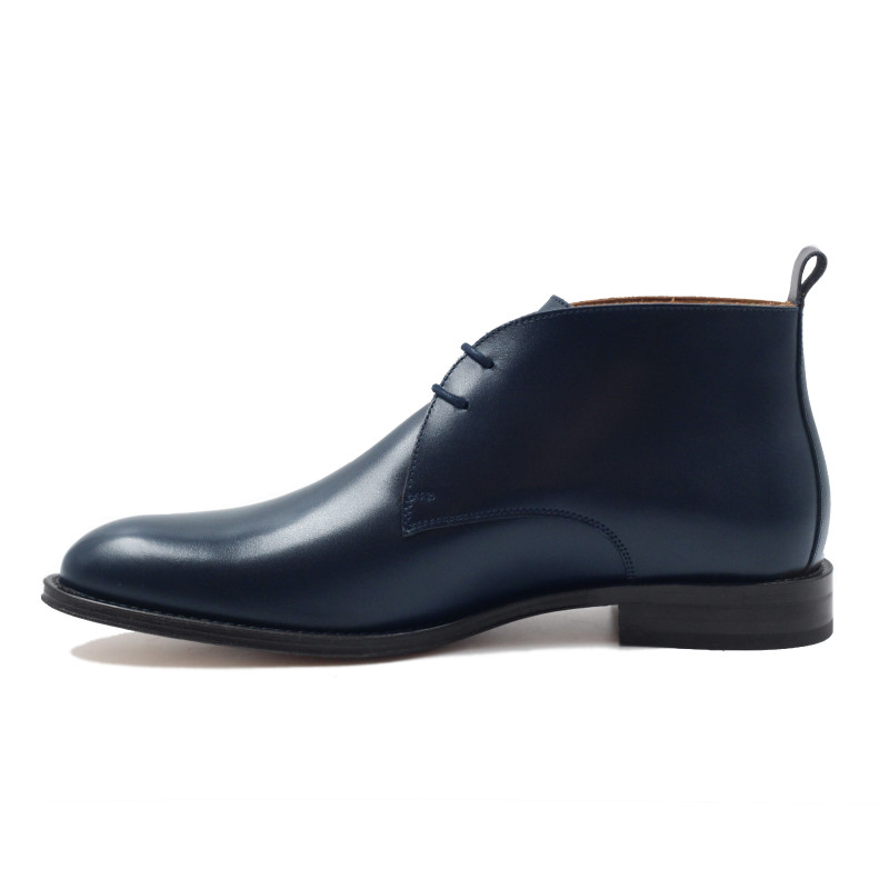 vue interieur desert boots cuir bleu jules & jenn