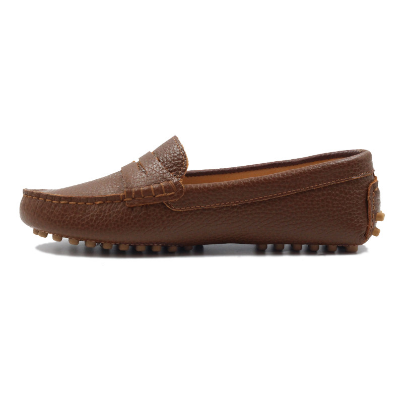vue interieur mocassins cuir graine marron jules & jenn