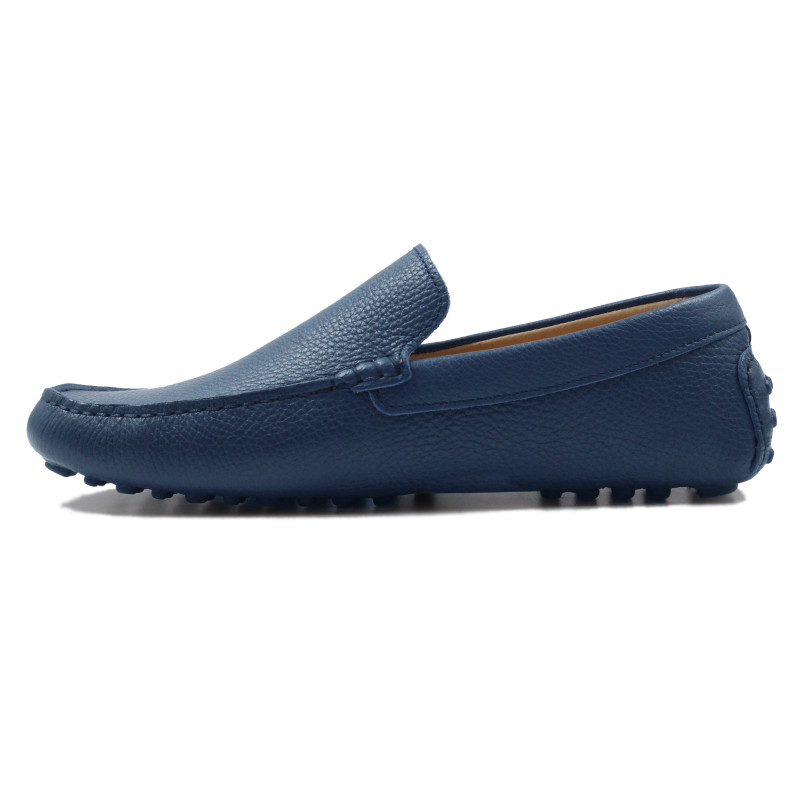 vue interieur mocassins homme cuir graine bleu jules & jenn