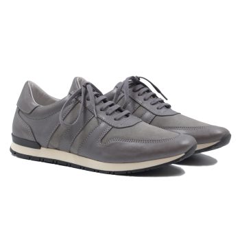 sneakers cuir daim gris jules & jenn