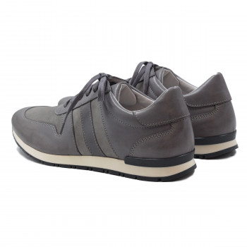 vue arriere sneakers cuir daim gris jules & jenn