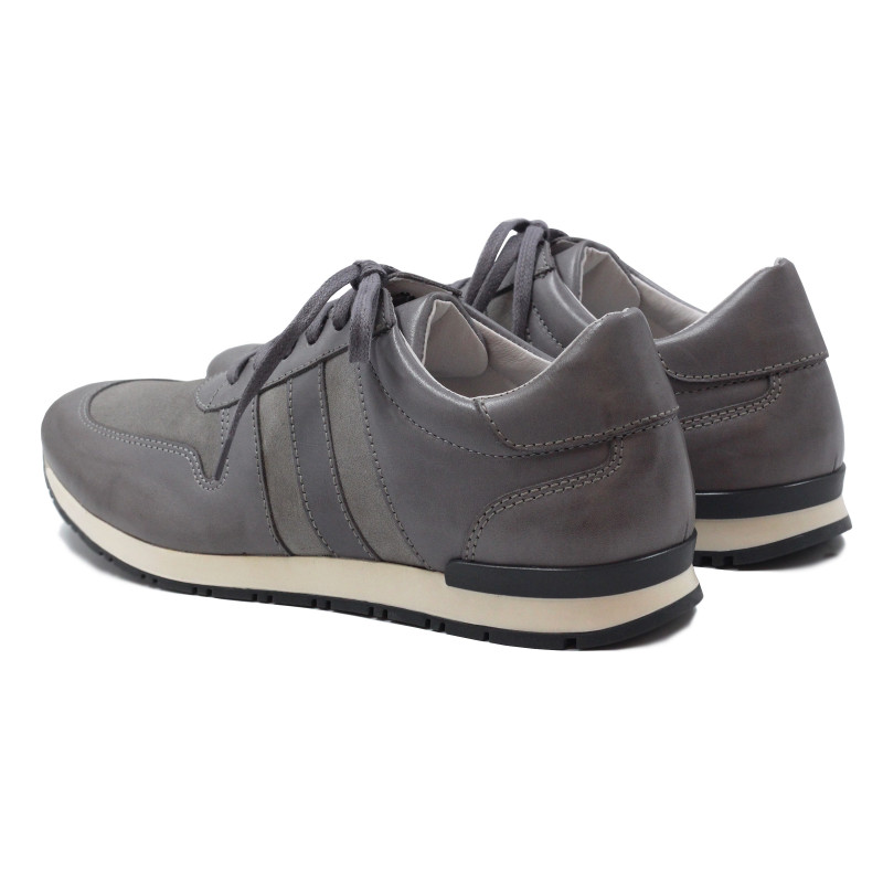 vue arriere sneakers cuir daim gris jules & jenn