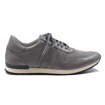 vue exterieur sneakers cuir daim gris jules & jenn