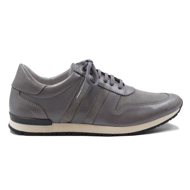 vue exterieur sneakers cuir daim gris jules & jenn