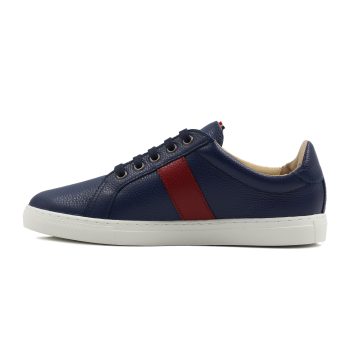 vue interieur baskets made in france cuir graine bleu rouge jules & jenn