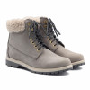 bottillons crampons cuir nubuck gris jules & jenn