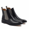 chelsea boots cuir noir gris jules & jenn
