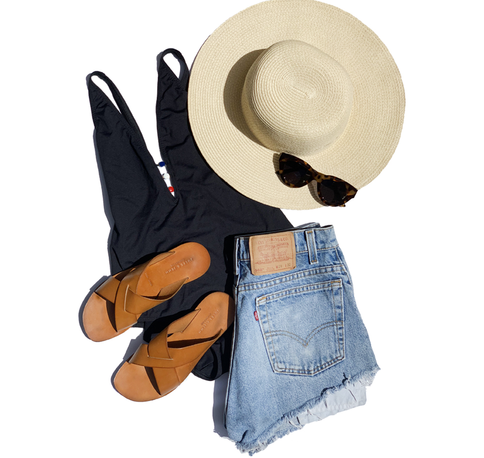look ete mules plates cuir camel jules & jenn
