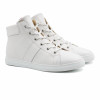 baskets montantes made in france cuir graine blanc jules & jenn