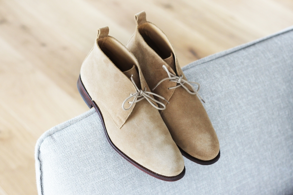 desert boots cuir daim beige jules & jenn