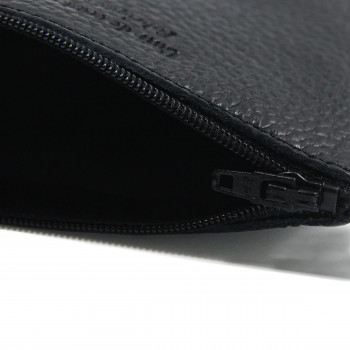 vue interieur pochette cuir graine upcycle noir petit modele jules & jenn
