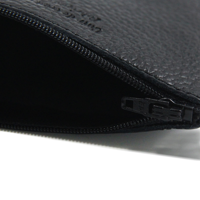 vue interieur pochette cuir graine upcycle noir petit modele jules & jenn