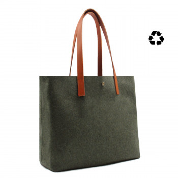sac cabas drap laine kaki jules & jenn