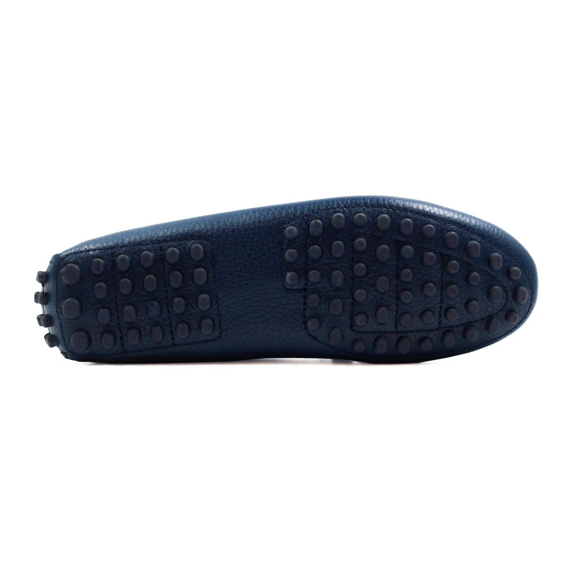 vue dessous mocassins femme cuir graine bleu jules & jenn
