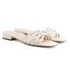 mules plates multibrides cuir blanc jules & jenn