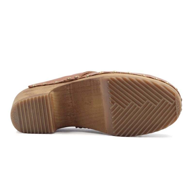 vue semelle sabots bois cuir cognac jules jenn