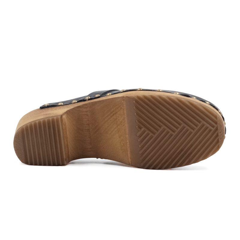 vue semelle sabots bois cuir noir jules jenn