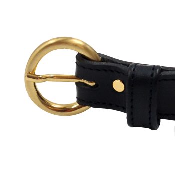 vue boucle ceinture boucle d'or cuir noir jules & jenn