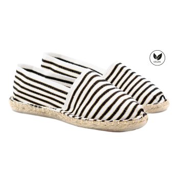 espadrilles toile coton noir dore jules & jenn
