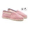 espadrilles toile coton recycle blanc rouge jules & jenn