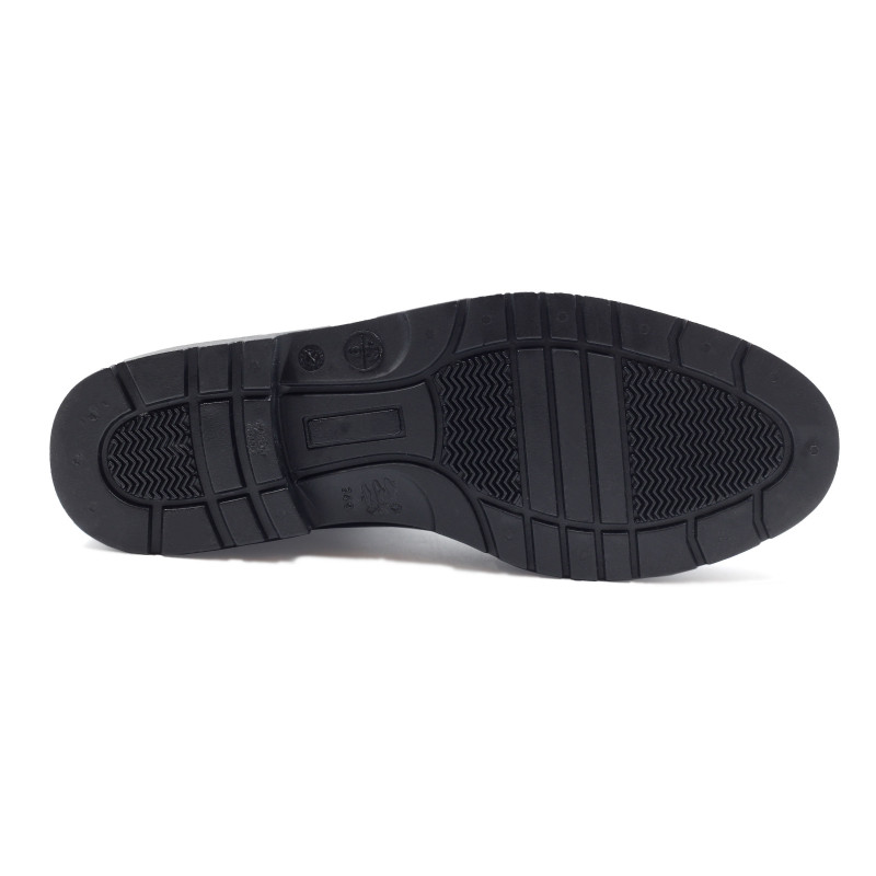 vue dessous boots pluie caoutchouc noir & gris jules & jenn