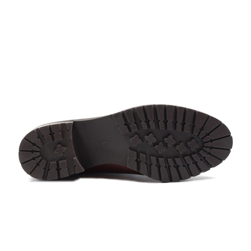 vue dessous bottillons montagne cuir camel jules & jenn