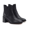 bottines chelsea talon cuir noir jules & jenn