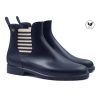 bottines de pluie bleu & blanc jules & jenn