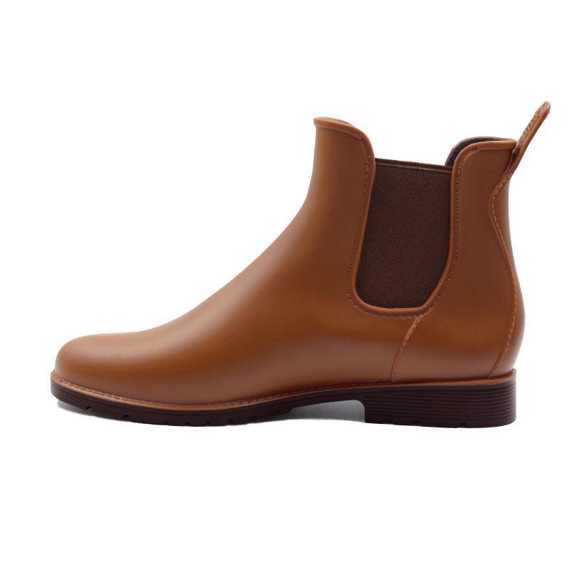 vue interieure bottines pluie caoutchouc camel jules jenn