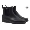 bottines de pluie caoutchouc noir jules & jenn