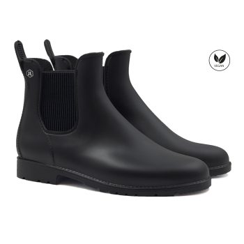 bottines de pluie caoutchouc noir jules & jenn
