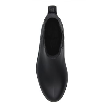 vue dessus bottines de pluie caoutchouc noir jules & jenn