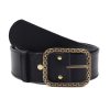 ceinture bijou cuir noir jules & jenn