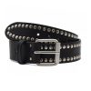 ceinture cloutee cuir noir jules & jenn