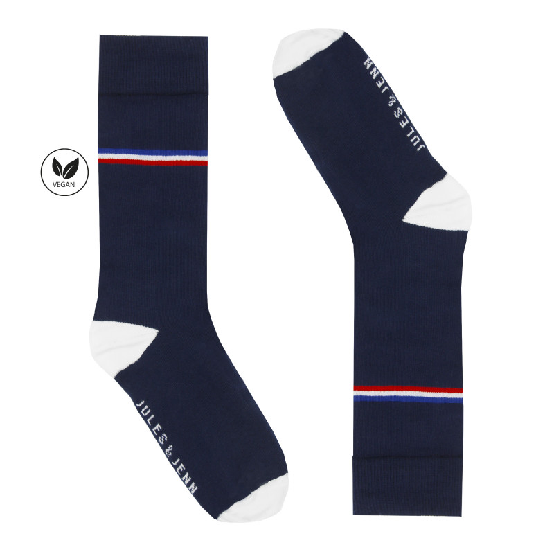 vue coté chaussettes coton bleu jules & jenn
