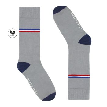 vue cote chaussettes coton gris jules & jenn