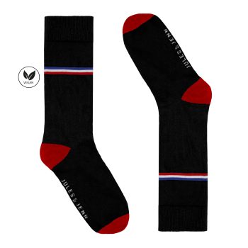 vue cote chaussettes coton noir jules & jenn