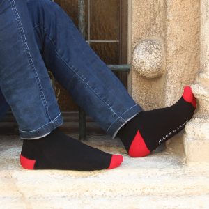 vue posee chaussettes coton noir jules & jenn
