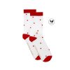 chaussettes pois coton blanc rouge jules & jenn