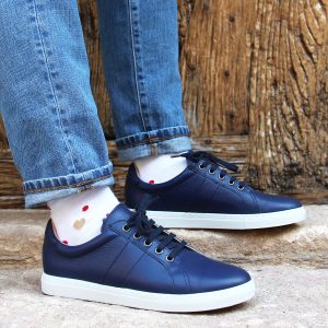 vue portee chaussettes pois coton blanc rouge jules & jenn