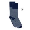 chaussettes rayees coton bleu gris jules & jenn