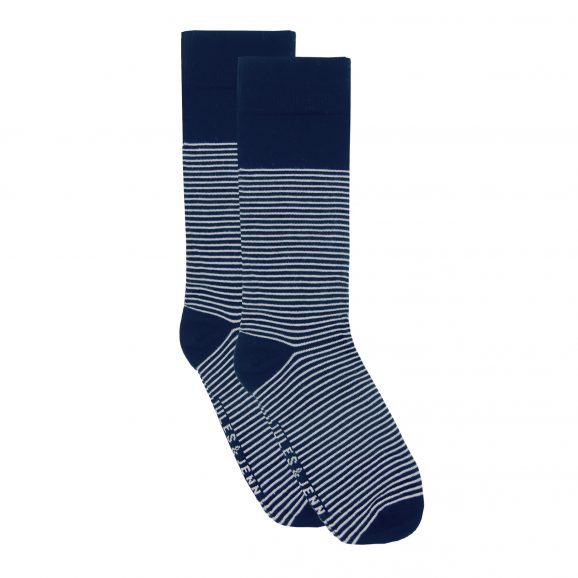Chaussettes coton bleu