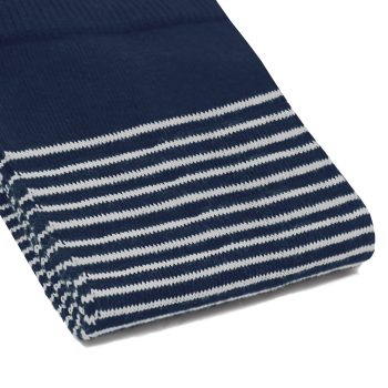vue serree chaussettes rayees coton bleu gris jules & jenn