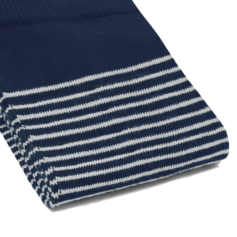vue serree chaussettes rayees coton bleu gris jules & jenn