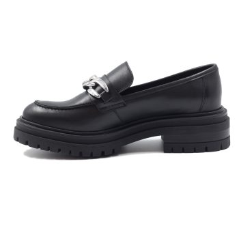 vue interieur mocassins crantes cuir noir jules & jenn