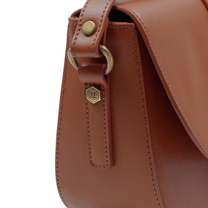 vue serree sac boucle cuir brique jules & jenn