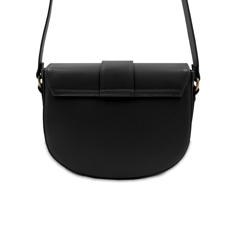 vue arriere sac boucle cuir noir jules & jenn